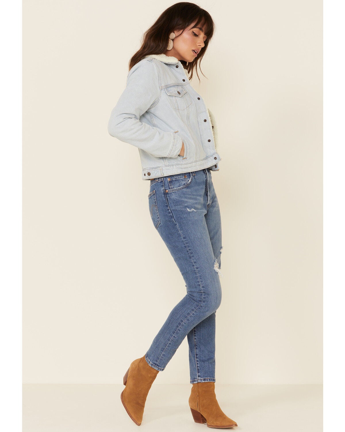 Image #2 - Levi's Women's Sherpa Trucker Jacket, , hi-res