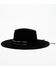 Image #2 - Nikki Beach Women's Thunder Felt Western Fashion Hat, Black, hi-res