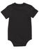 Image #2 - Carhartt Infant Boys' Short Sleeve Pocket Onesie, Black, hi-res