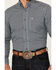 Image #3 - Ariat Men's Gannon Checkered Print Long Sleeve Button-Down Western Shirt , Navy, hi-res