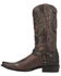 Dingo Men's War Studded Eagle Inlay Western Boot - Square Toe, Brown, hi-res
