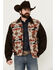 Image #1 - Cripple Creek Men's Brown Navajo Blanket Print Snap-Front Bomber Jacket, Brown, hi-res