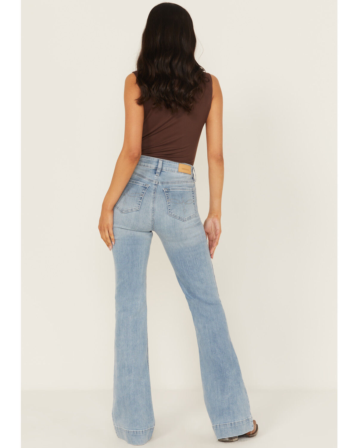 Image #3 - Shyanne Women's Sargents Light Wash Joni High Rise Bootcut Super Stretch Denim Jeans, Light Wash, hi-res