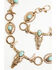 Image #2 - Shyanne Women's Long Horn Concho Chain Belt, Gold, hi-res