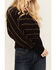 Image #3 - Shyanne Women's Lurex Striped Dolman Sweater, Black, hi-res