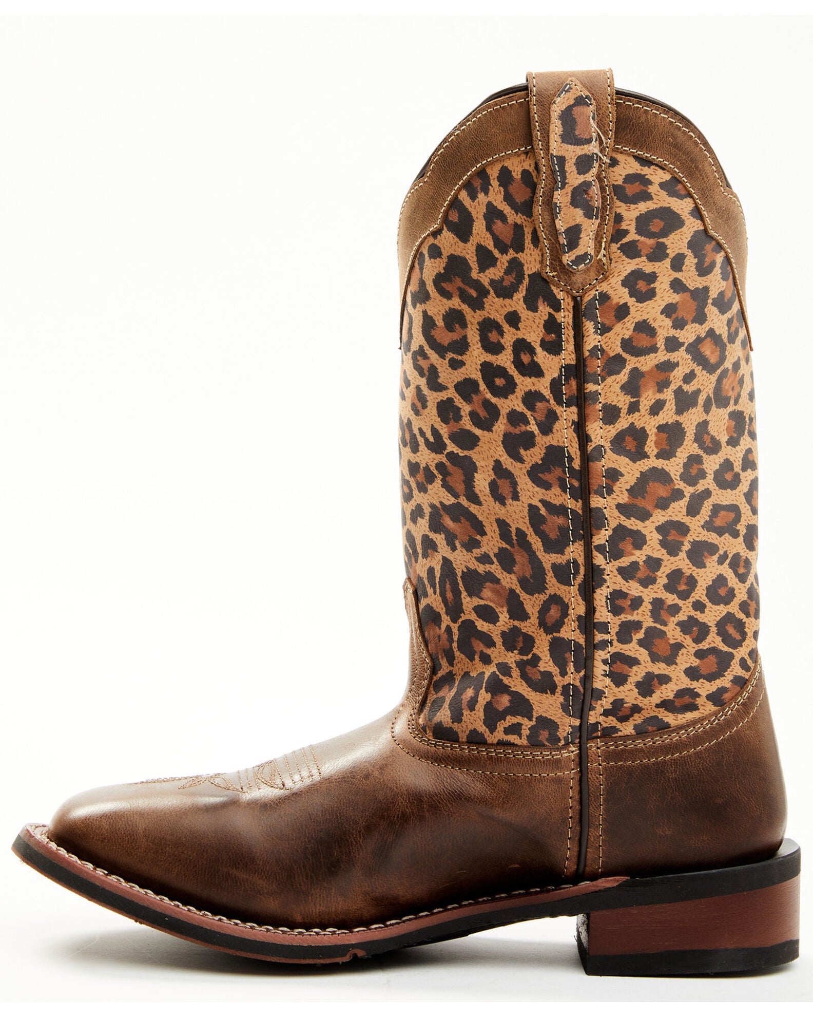 Laredo Women's Leopard Print Western Performance Boots - Broad Square ...