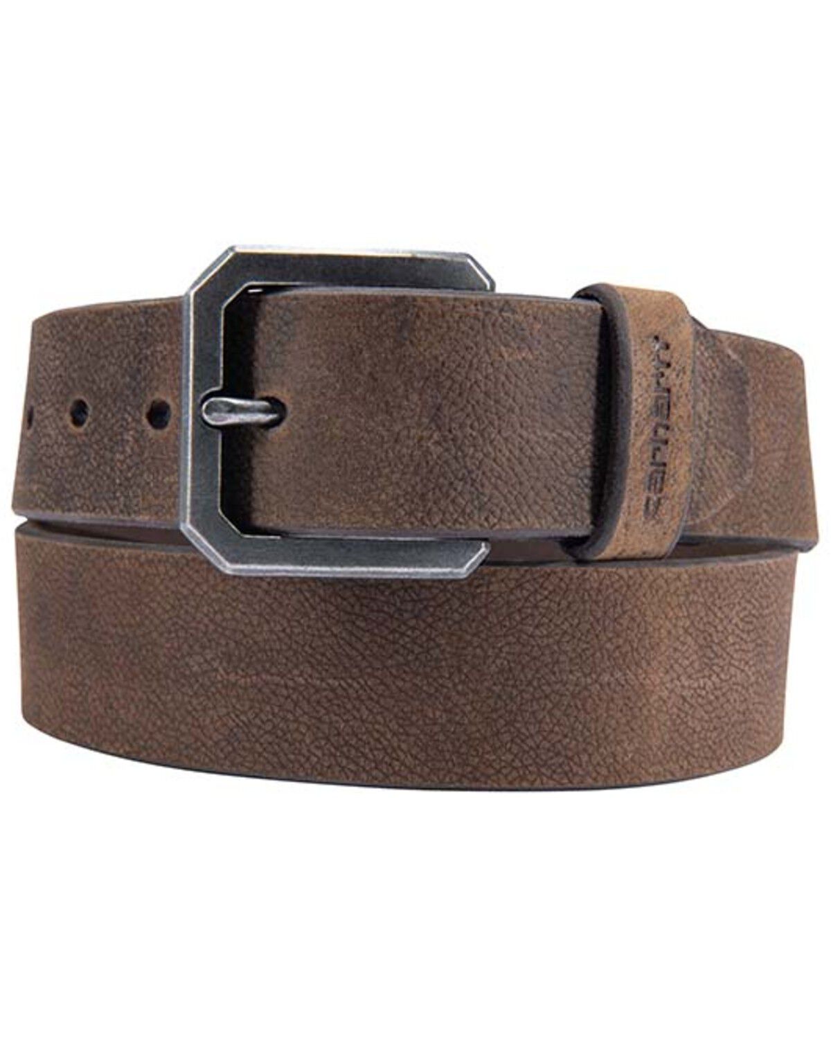 Carhartt Men's Saddle Leather Work Belt, Brown, hi-res