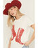 Image #2 - Shyanne Women's Boot Short Sleeve Graphic Tee, Ivory, hi-res