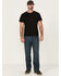 Image #1 - Hawx Men's Wellington Medium Wash Lined Straight Stretch Denim Jeans, Medium Wash, hi-res