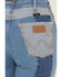 Image #5 - Wrangler X Lainey Wilson Women's High Rise Patchwork Flare Stretch Denim Jeans, Blue, hi-res