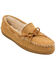 Image #1 - Minnetonka Men's Hardsole Pile Lined Moccasins , Tan, hi-res