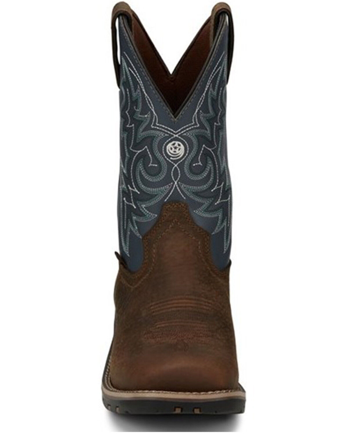 Image #4 - Justin Men's Waterproof Western Work Boots - Soft Toe, , hi-res