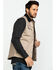Image #4 - Cody James Men's Tan Ranchero Timberwolf Canvas Vest, Tan, hi-res