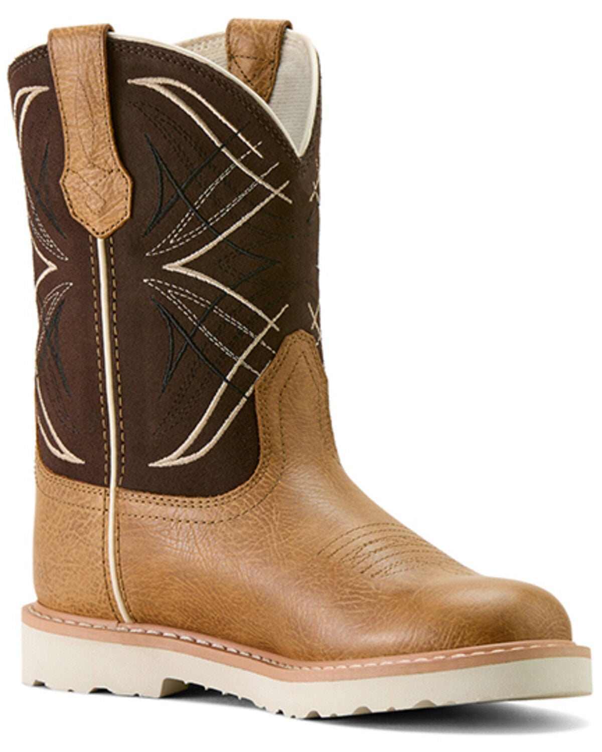 Ariat Boys' Activator Western Boots - Round Toe, Brown, hi-res