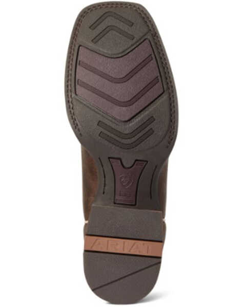 Image #5 - Ariat Men's Creston Western Performance Boots - Broad Square Toe, Brown, hi-res