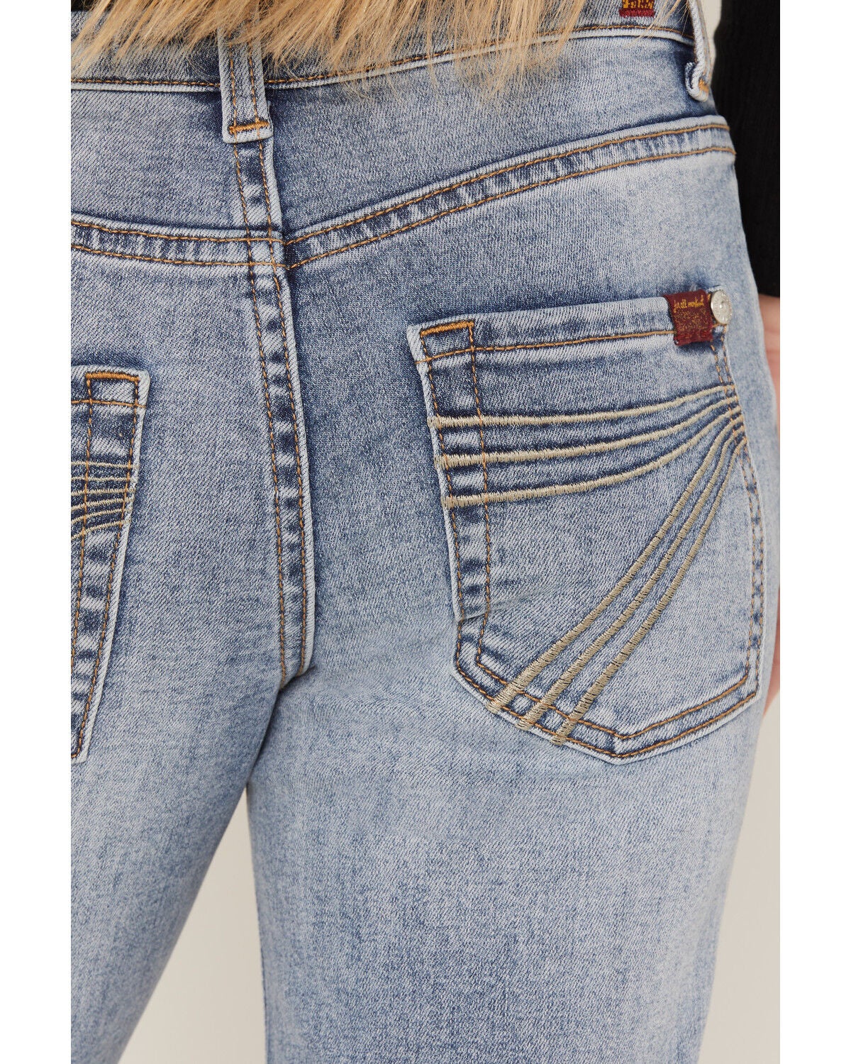 Image #4 - 7 For All Mankind Girls' Prophecy Medium Wash Mini Dojo Trouser Stretch Denim Jeans, Blue, hi-res