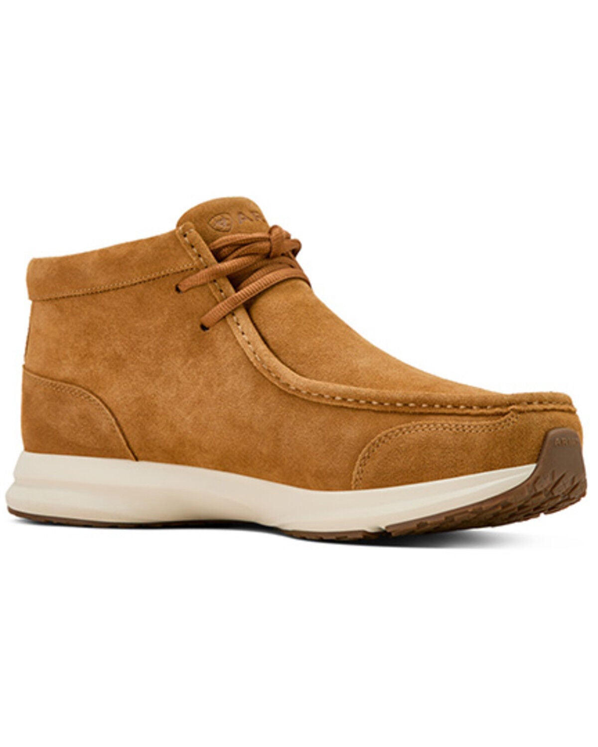 Ariat Men's 4" Spitfire Lace-Up Suede Shoes - Moc Toe, Natural, hi-res