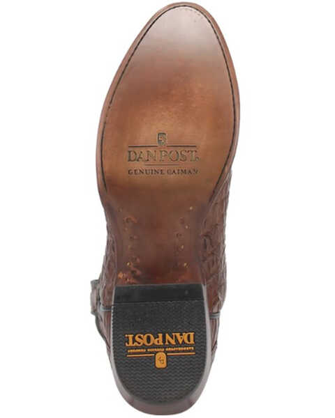 Image #7 - Dan Post Men's Socrates Caiman Exotic Western Boots - Medium Toe, Medium Brown, hi-res