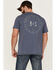 Image #4 - Brothers and Sons Men's Mercantile Weathered Slub Graphic Short Sleeve T-Shirt, Blue, hi-res