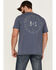 Image #4 - Brothers and Sons Men's Mercantile Weathered Slub Graphic Short Sleeve T-Shirt , Blue, hi-res