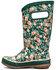 Image #3 - Bogs Girls' Floral Rainboots, Multi, hi-res