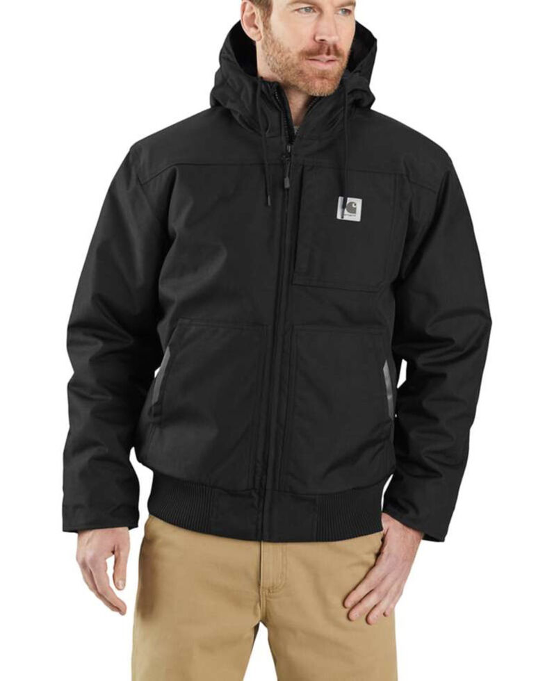 Carhartt Men's Black Yukon Extremes Insulated Hooded Active Work Jacket , Black, hi-res