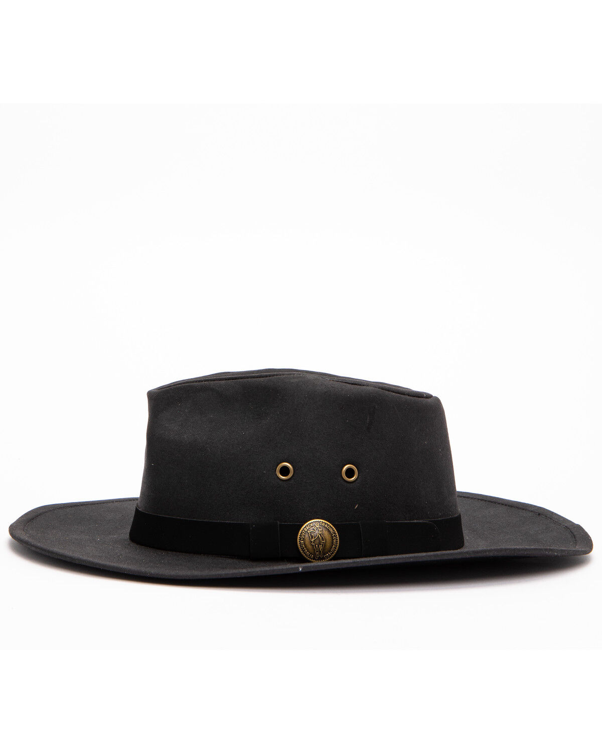 Image #3 - Outback Trading Co Men's Kodiak Oilskin Sun Hat, Black, hi-res
