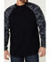 Cody James Men's FR Camo Long Sleeve Work T-Shirt , Navy, hi-res
