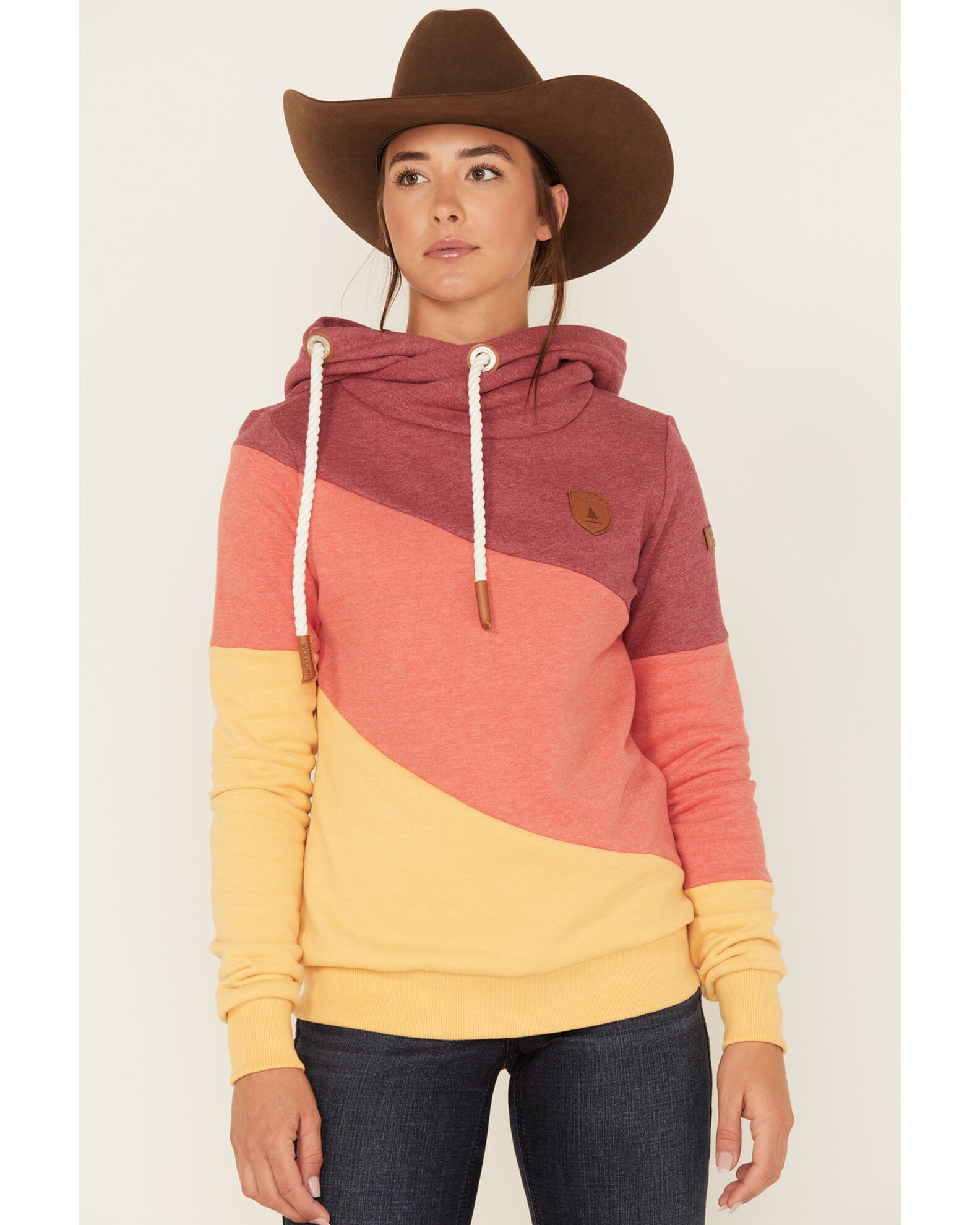 wanakome cowl neck hoodie