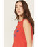 Image #2 - White Crow Women's American Grown Tank, Red, hi-res