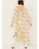 Image #4 - Free People Women's Jaymes Floral Print Long Sleeve Midi Dress, Yellow, hi-res