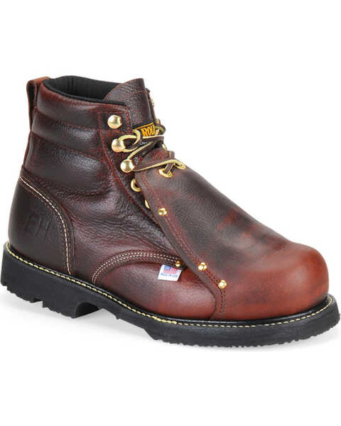 Image #1 - Carolina Men's Domestic External Met Guard Boots - Steel Toe, Brown, hi-res