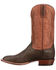 Lucchese Men's Brown Cecil Western Boots - Broad Square Toe, Brown, hi-res