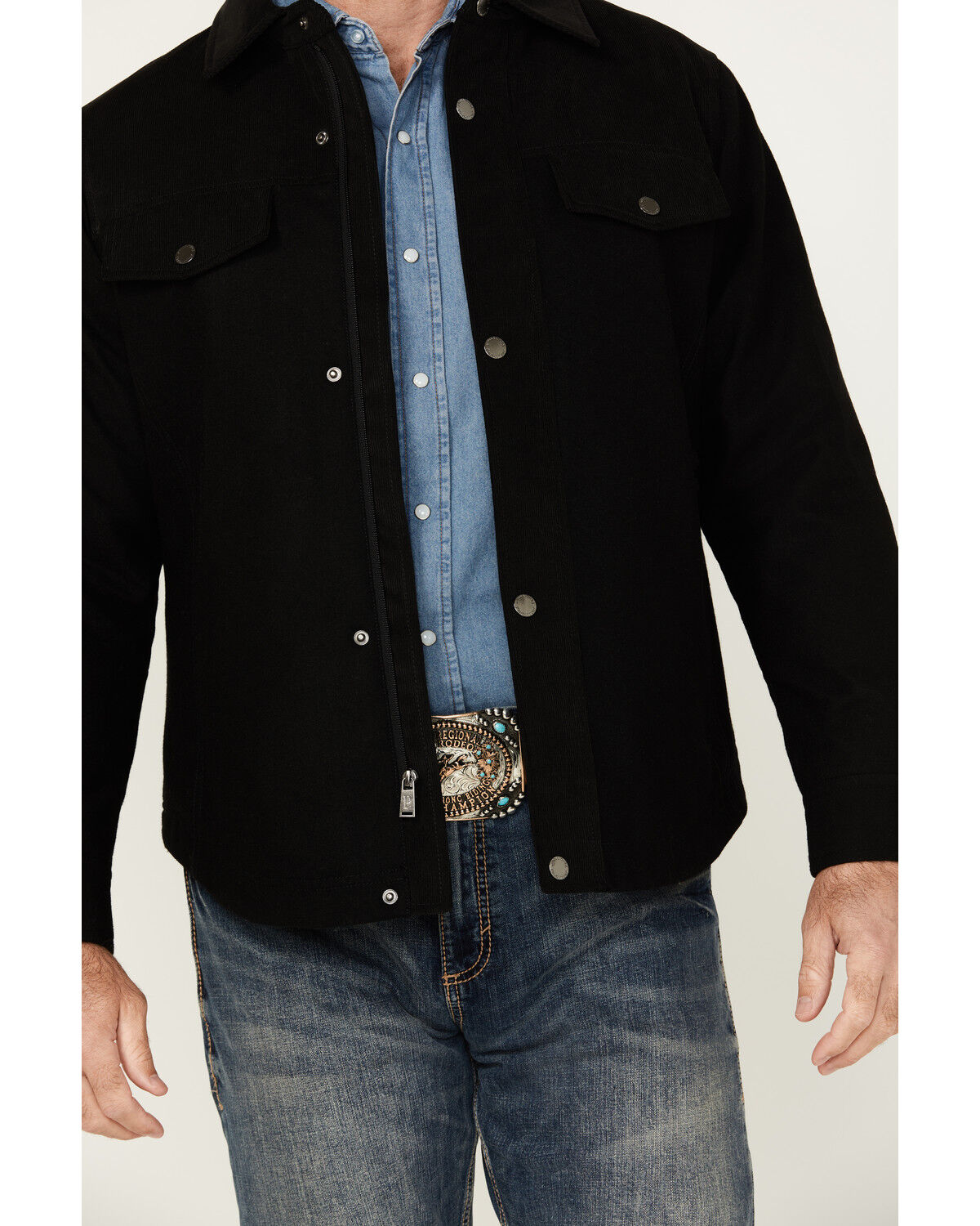 Image #3 - Pendleton Men's Timberline Solid Shirt Jacket, Black, hi-res
