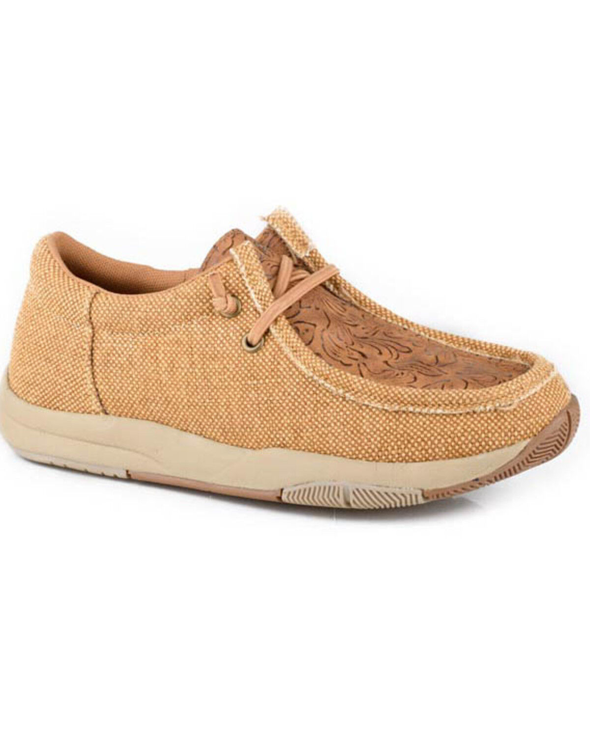 Image #1 - Roper Men's Clearcut Low Embossed Casual Shoes - Moc Toe, Tan, hi-res