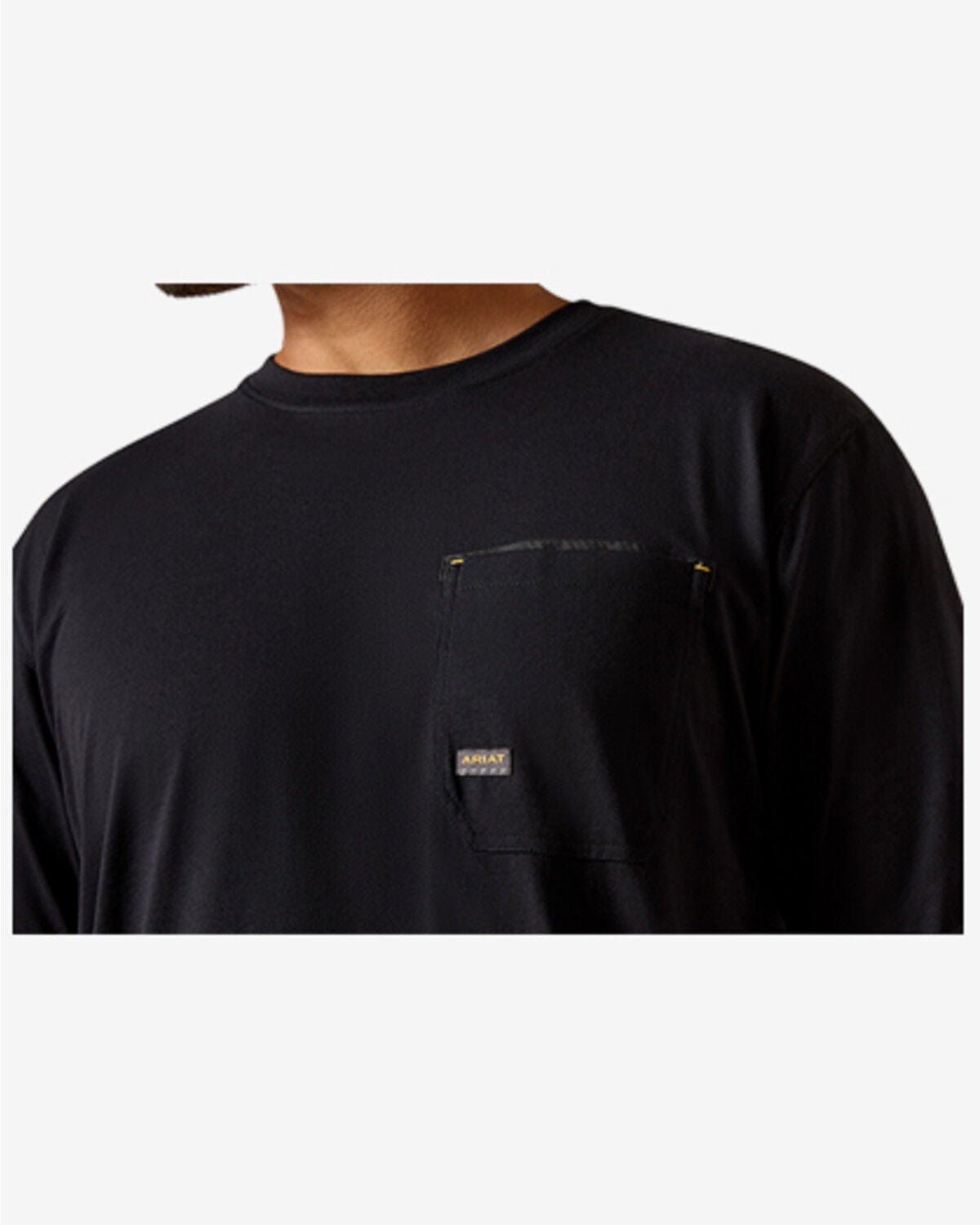 Image #2 - Ariat Men's Workman Graveyard Long Sleeve Graphic Work T-Shirt, Black, hi-res