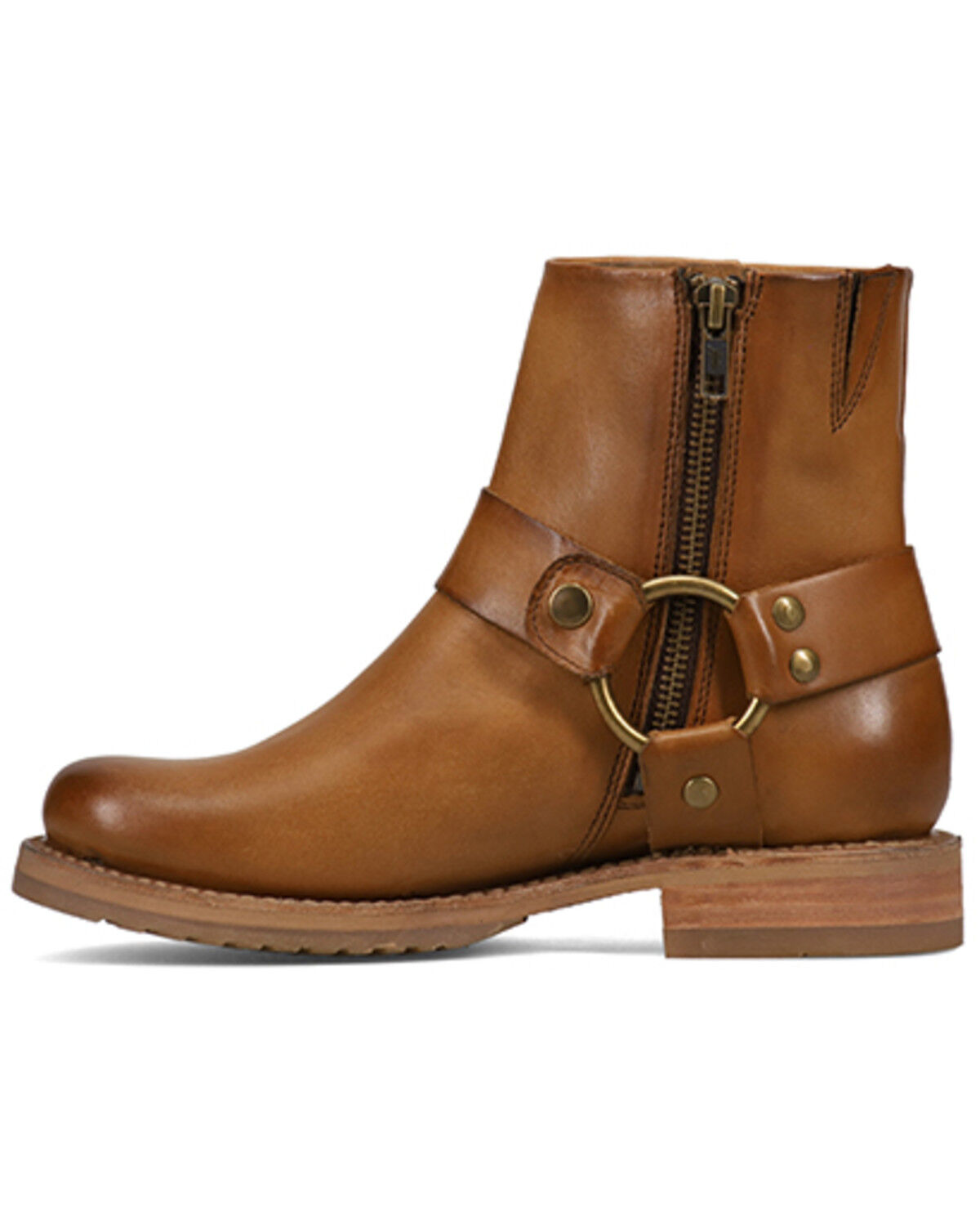 Image #3 - Frye Women's Veronica Flex Harness Boots - Round Toe, Caramel, hi-res