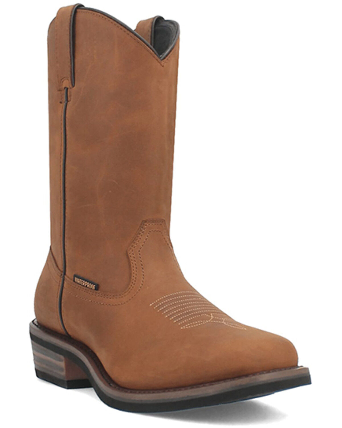 Image #1 - Dan Post Men's Las Cruces Waterproof Performance Boots - Broad Square Toe, Brown, hi-res