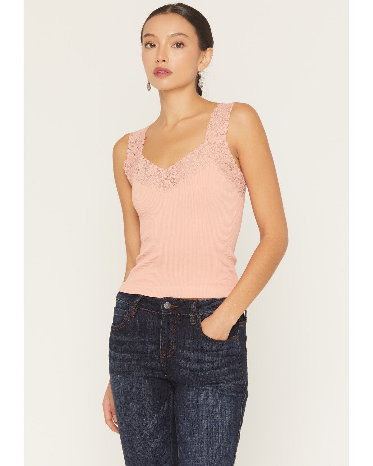 【限定値下げ・新品】andwang Cross lace tanktop 黒 Delicious with Lace V Neck Cami – Only Hearts
