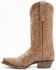 Image #3 - Caborca Silver by Liberty Black Women's Dory Stitch Western Boots - Snip Toe, Brown, hi-res