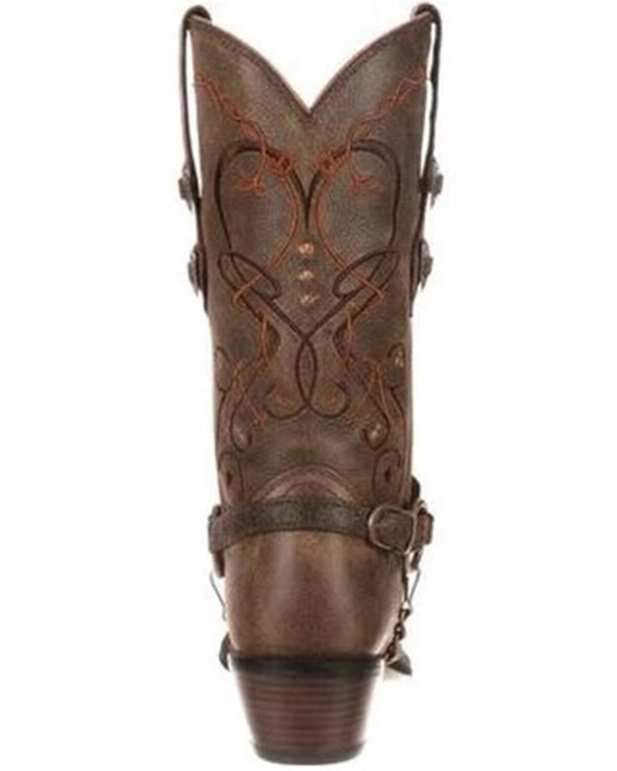 Image #6 - Durango Women's Crush Heart Harness Boots - Snip Toe, Brown, hi-res