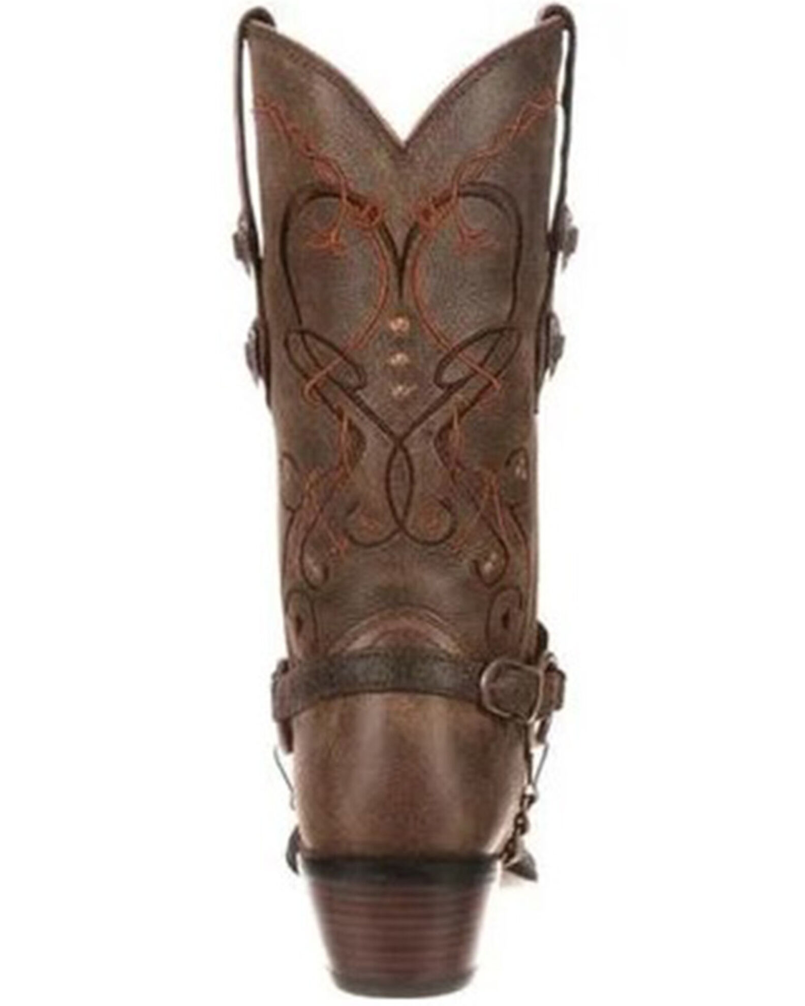 Image #6 - Durango Women's Crush Heart Harness Boots - Snip Toe, Brown, hi-res
