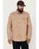 Image #1 - Hawx Men's All Out Woven Solid Long Sleeve Snap Work Shirt - Tall, Khaki, hi-res