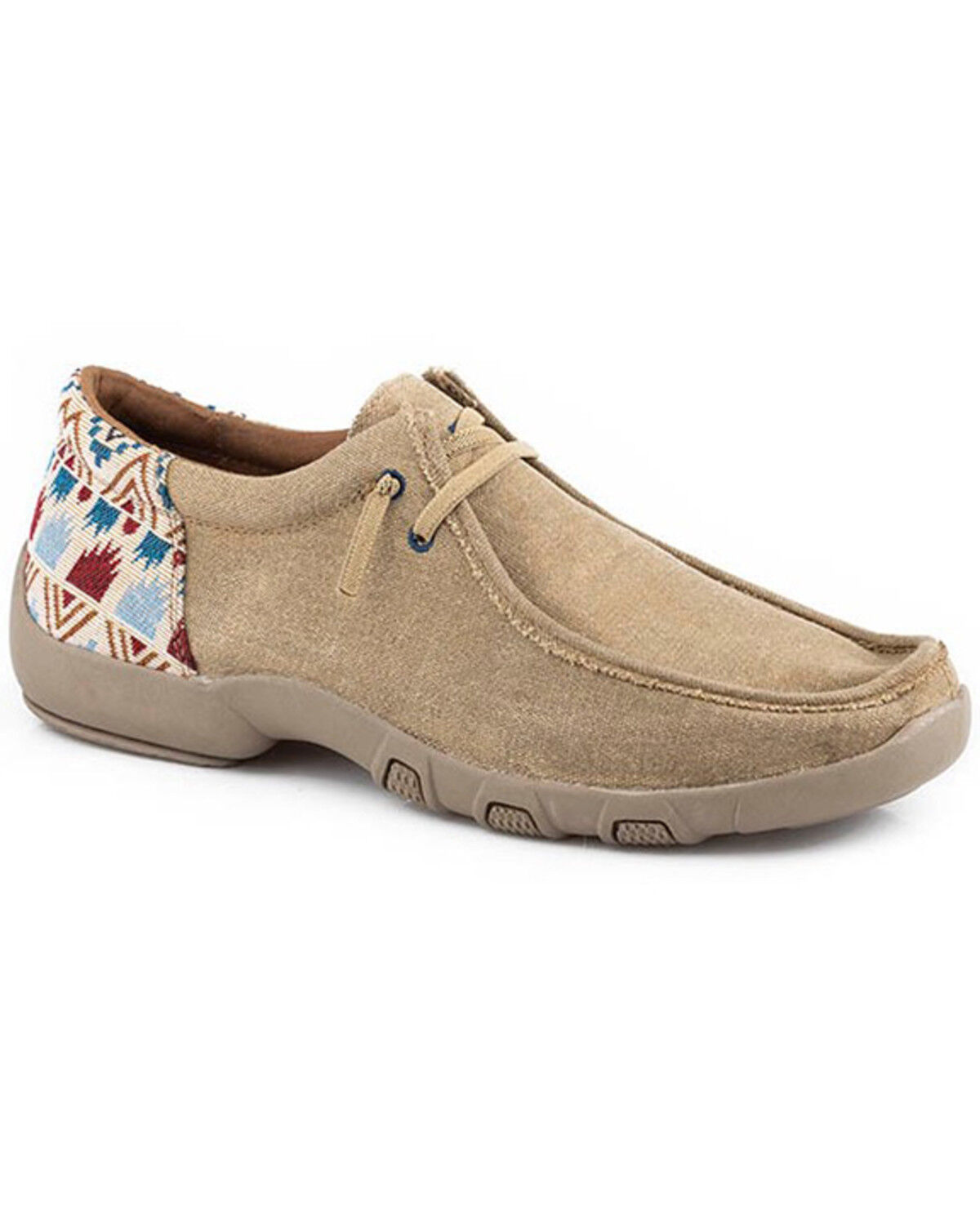 Image #1 - Roper Men's Chillin Casual Shoes - Moc Toe, Tan, hi-res