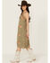 Image #2 - Wild Moss Women's Embroidered Midi Dress, Sage, hi-res