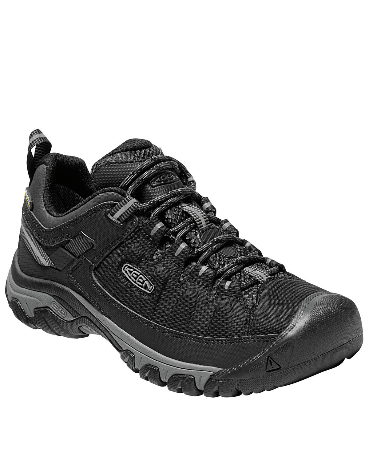 Image #1 - Keen Men's Targhee Waterproof Work Boots - Soft Toe, Black, hi-res