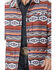 Image #3 - Rock & Roll Denim Men's Southwestern Striped Shirt Jacket, Red, hi-res