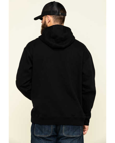 Image #2 - Ariat Men's Black/Lime Rebar Graphic Hooded Work Sweatshirt , Black, hi-res