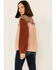 Hem & Thread Women's Plaid Colorblock Sherpa 1/4 Zip Pullover, Multi, hi-res
