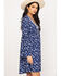 Image #3 - Roper Women's Floral Print Mini Dress, Blue, hi-res